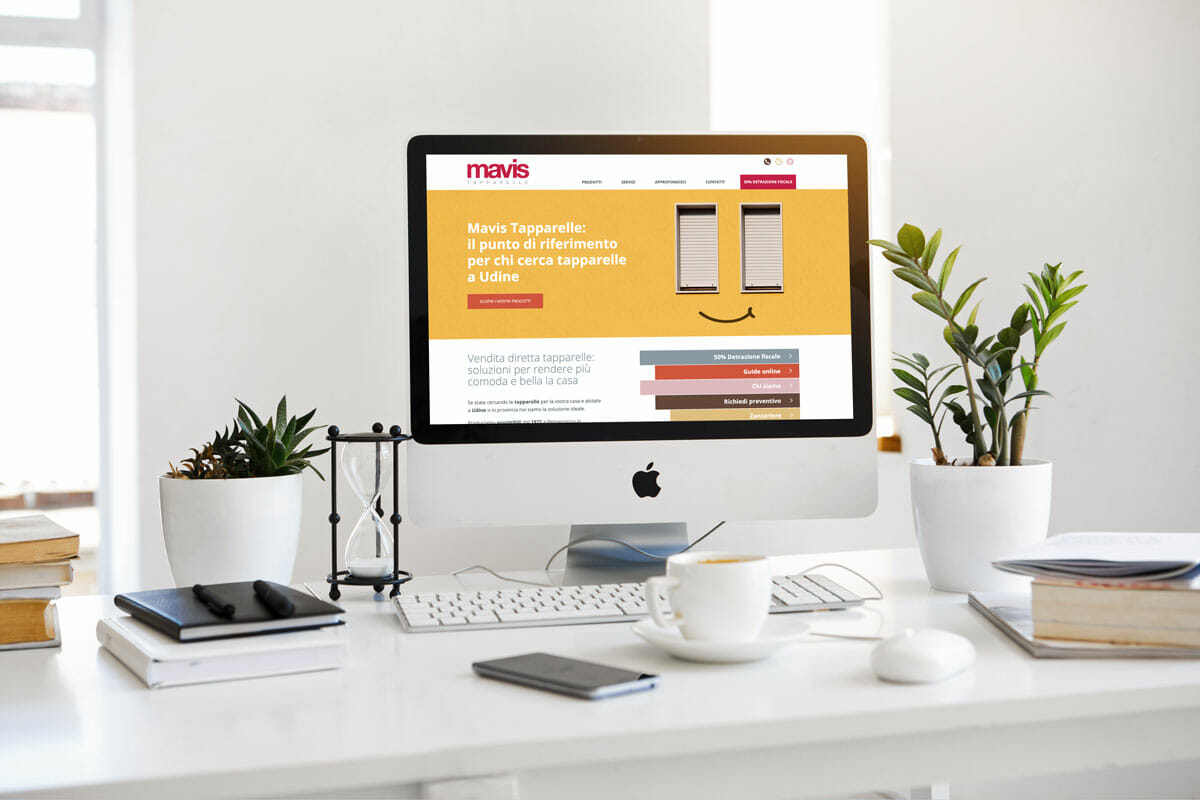 E’ on line in nuovo sito web Tapparelle Mavis